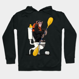 Chimp on the Toilet Hoodie